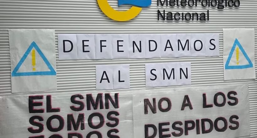 El Servicio Meteorológico Nacional hará un apagón informativo por los despidos