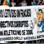 Tensión en Atlético: el fuerte trapo dedicado a Mario Leito