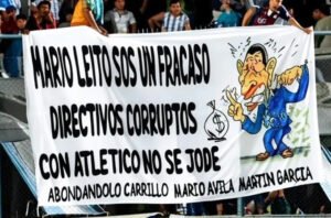 Tensión en Atlético: el fuerte trapo dedicado a Mario Leito
