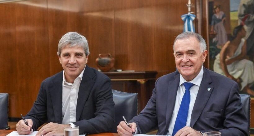 Avanza el Acueducto de Vipos: Jaldo y Caputo formalizaron la adjudicación