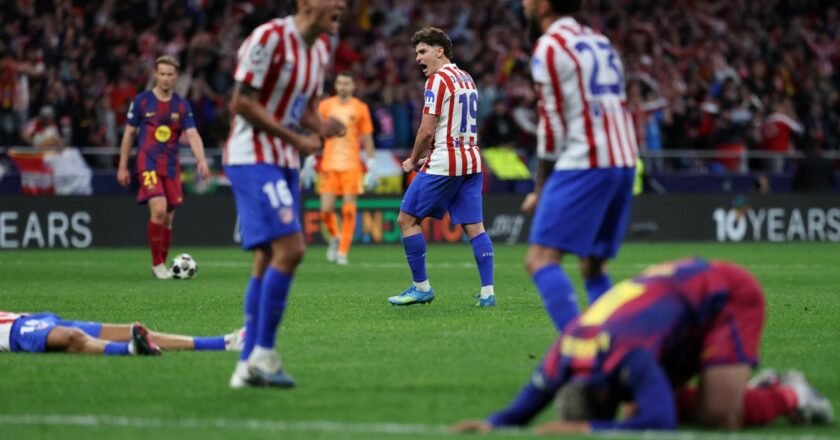Atlético de Madrid sufrió ante Barcelona pero se metió en las semis de la Champions