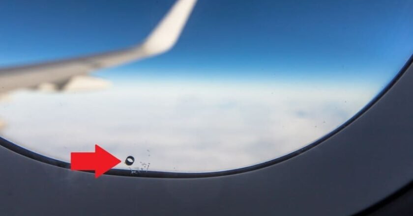 Por qué las ventanas de los aviones tienen un pequeño agujero y para qué sirve
