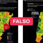 El mapa de actividad económica de las provincias que compartió Milei es falso y no pertenece al IAE