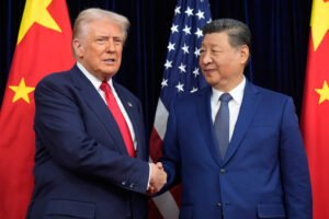 Donald Trump llegó a China para reunirse con Xi Jinping