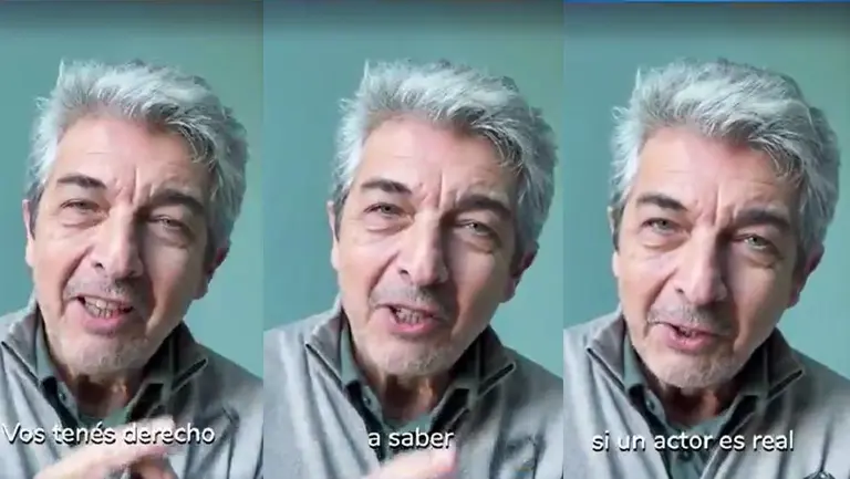 Ricardo Darín y otros actores se unieron en una campaña para pedir regulaciones por el uso de la IA