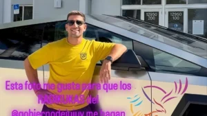 Polémica en el Congreso: un diputado cercano a los Menem llegó en una Cybertruck valuada en $300 millones