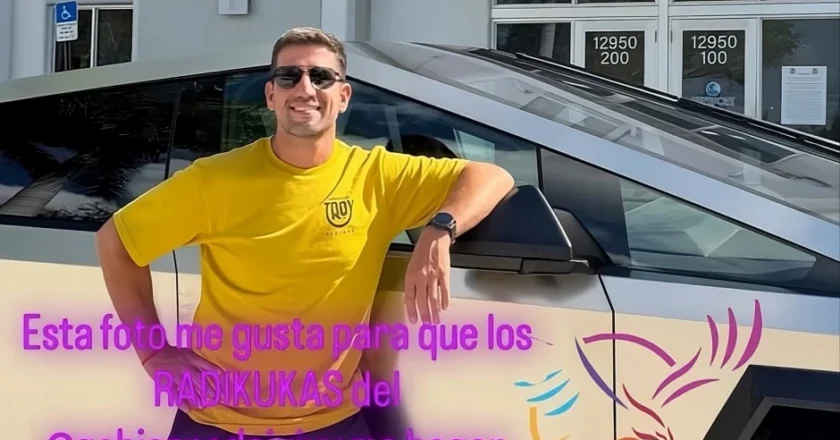 Polémica en el Congreso: un diputado cercano a los Menem llegó en una Cybertruck valuada en $300 millones