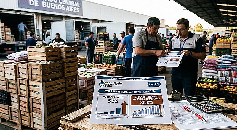 La inflación mayorista trepó al 5,2% en abril y alcanzó su nivel más alto en más de dos años