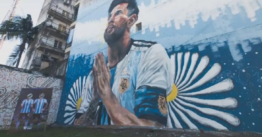 Messi ya tiene su mural en Tucumán: inauguraron una obra en Barrio Sur por su cumpleaños