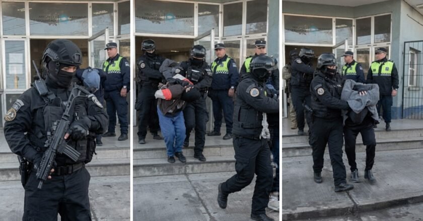 Trasladaron a 19 detenidos condenados hacia la cárcel de Benjamín Paz