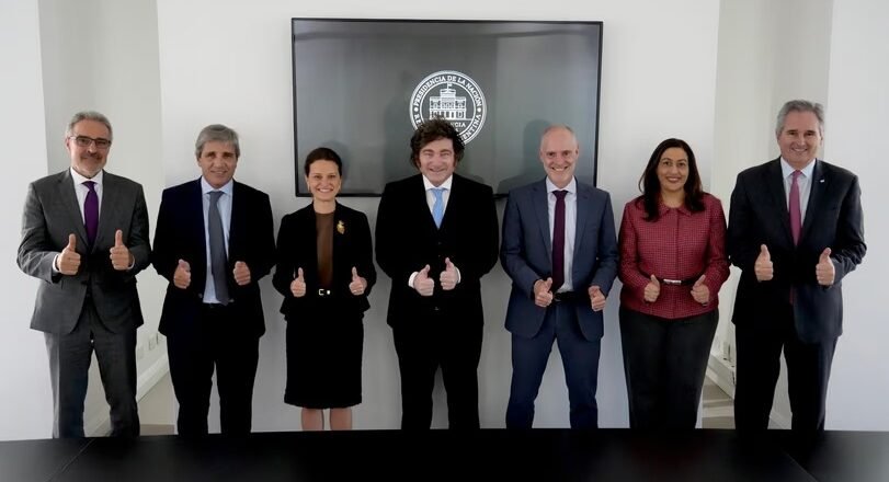 Milei recibió en Olivos a autoridades del Banco Mundial después de la aprobación de financiamiento por US$ 2.000 millones