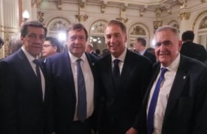 Jaldo acompañó a Santilli en su asunción como jefe de Gabinete de la Nación