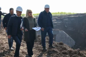 Rossana Chahla supervisó la obra hidráulica en el barrio 360 Viviendas
