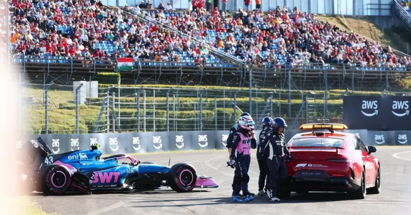 El accidente que dejó a Franco Colapinto fuera de la segunda sesión de entrenamientos del GP de Hungría