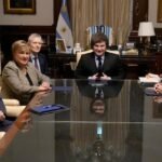 Milei se reunió con Kristalina Georgieva en Casa Rosada
