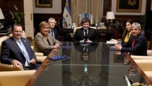 Milei se reunió con Kristalina Georgieva en Casa Rosada
