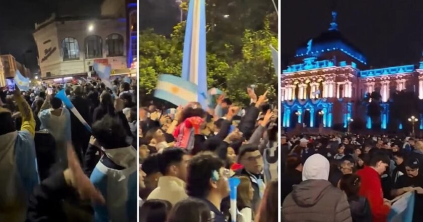 Miles de tucumanos festejaron el triunfo de la Selección Argentina en la Plaza Independencia