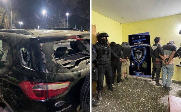 Cuatro detenidos por un violento intento de robo armado a un policía en Gobernador del Campo al 1000