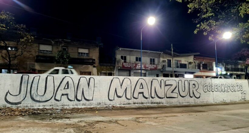 Aparecen las primeras pintadas de “Manzur gobernador” y se reaviva la interna del peronismo