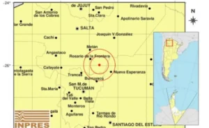 Un sismo de magnitud 3,8 se sintió en Tucumán, Salta y Santiago del Estero