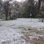 La nieve llegó al sur de Tucumán: El Samay amaneció blanco y sigue nevando en Cochuna