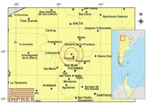Un sismo sacudió a Tucumán durante la madrugada de este domingo