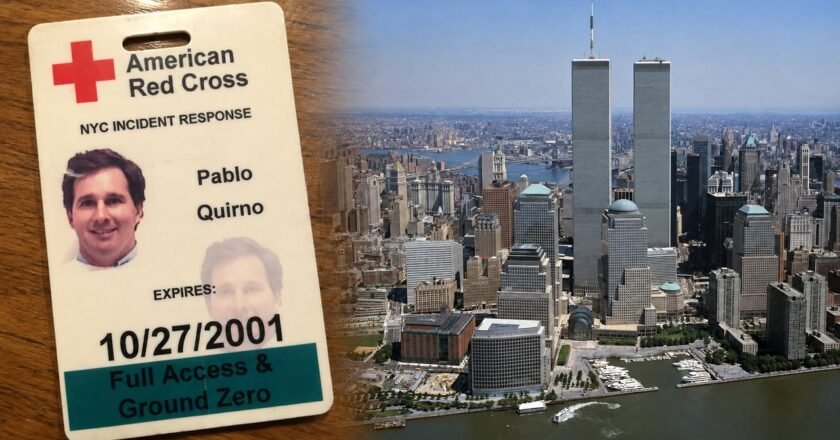 Pablo Quirno recordó el ataque a las Torres Gemelas y reveló su credencial como voluntario de la Cruz Roja