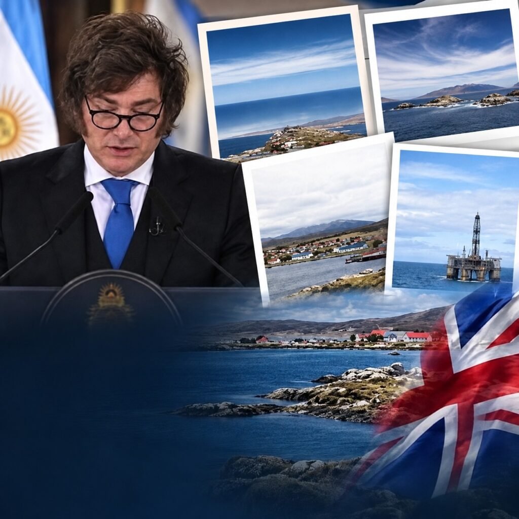 La reacción de la prensa británica al anuncio de Milei sobre las Malvinas