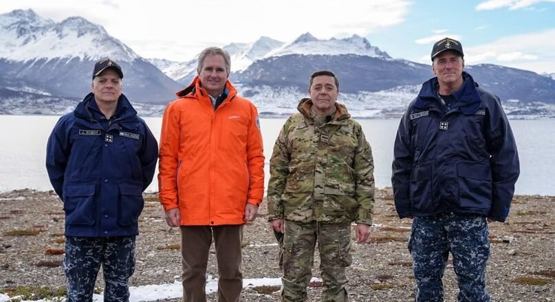 Malvinas: Quirno y Presti recorrieron el predio donde se construirá la Base Naval de Ushuaia