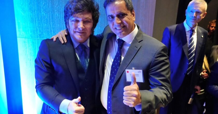Catalán se mostró junto a Javier Milei en Nueva York
