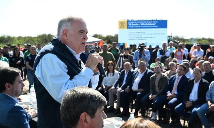 Jaldo visitó la obra de la doble terna El Bracho – Villa Quinteros y la estación transformadora Leales