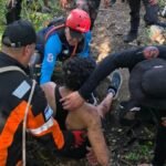 Rescataron a un hombre que sufrió politraumatismos tras caer en la zona de la Cascada de Aguas Chiquitas
