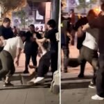 La Policía identificó al joven que aparece dándole una patada a otro a la salida de un boliche en Tucumán