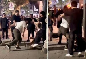 La Policía identificó al joven que aparece dándole una patada a otro a la salida de un boliche en Tucumán