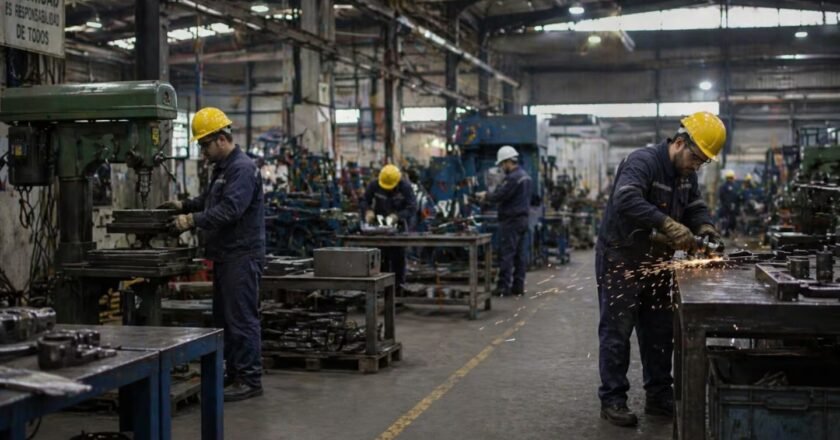La industria tuvo un leve repunte del 1,9% en agosto, pero volvió a caer en la comparación interanual