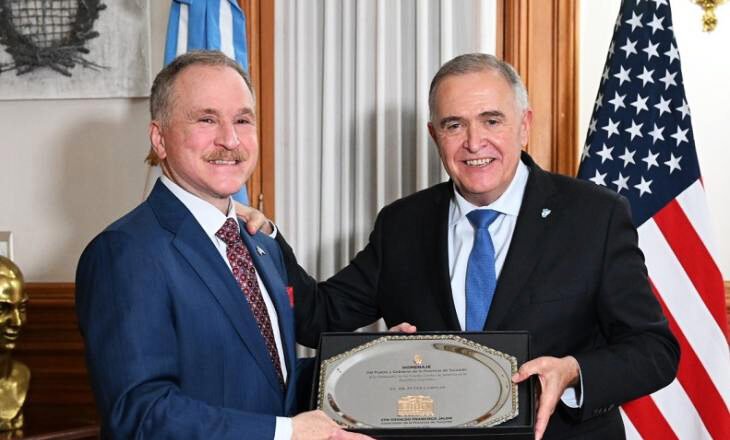 Jaldo recibió al embajador de Estados Unidos, Peter Lamelas, quien destacó las oportunidades que brinda Tucumán