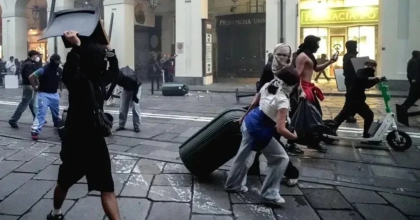 La ola de protestas llegó a Milán y terminó con saqueos y cientos de arrestos