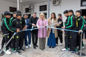 La Intendenta Rossana Chahla inauguró un nuevo refugio para deportistas en el complejo Teniente Ledesma